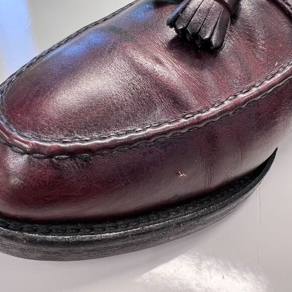 Allen Edmonds Wingham Tassel Loafers 10B Burgundy Oxblood Leather USA main image 10